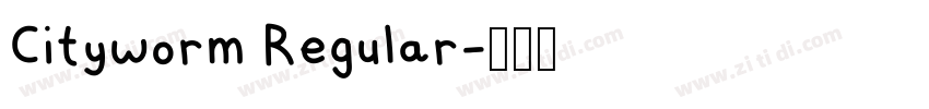Cityworm Regular字体转换